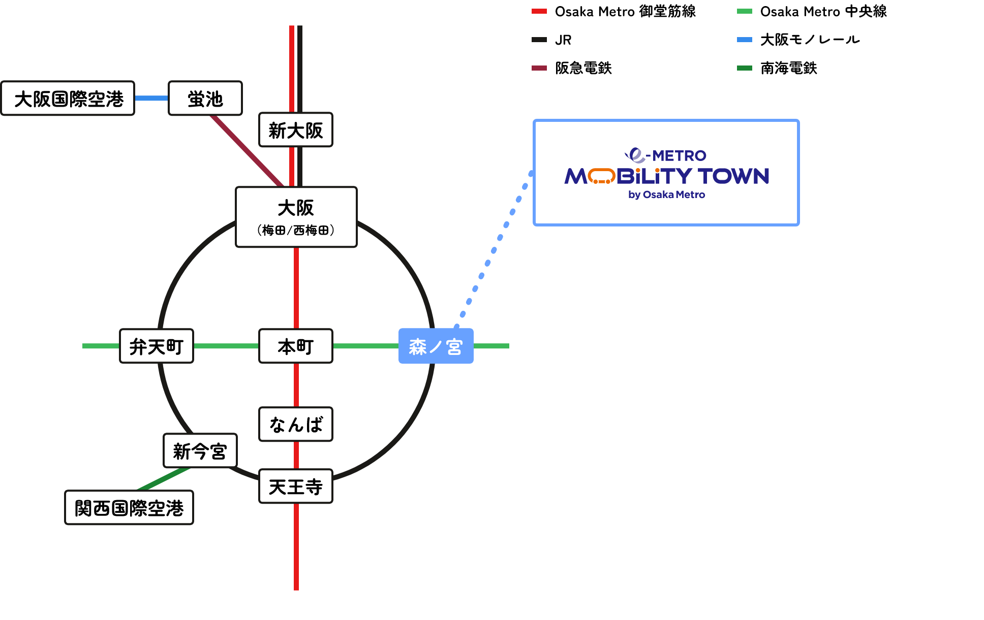 周辺路線図